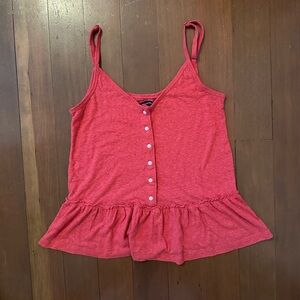 Abercrombie & Fitch Red Button-Front Camisole
